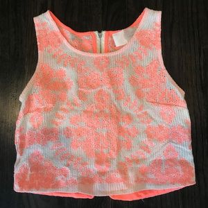Nordstrom Pink Crop Top